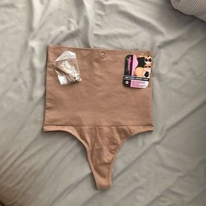 High waisted thong body shaper